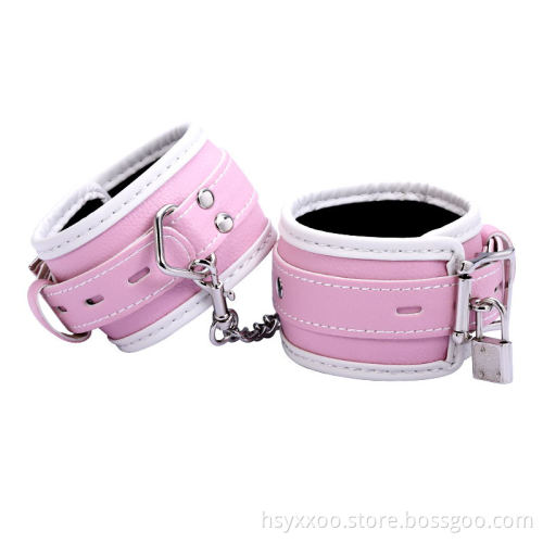 Sex toy Wrist cuff Handcuff with lock and key Factory Wholesale For Couples Sex Fetish Bondage Restraints